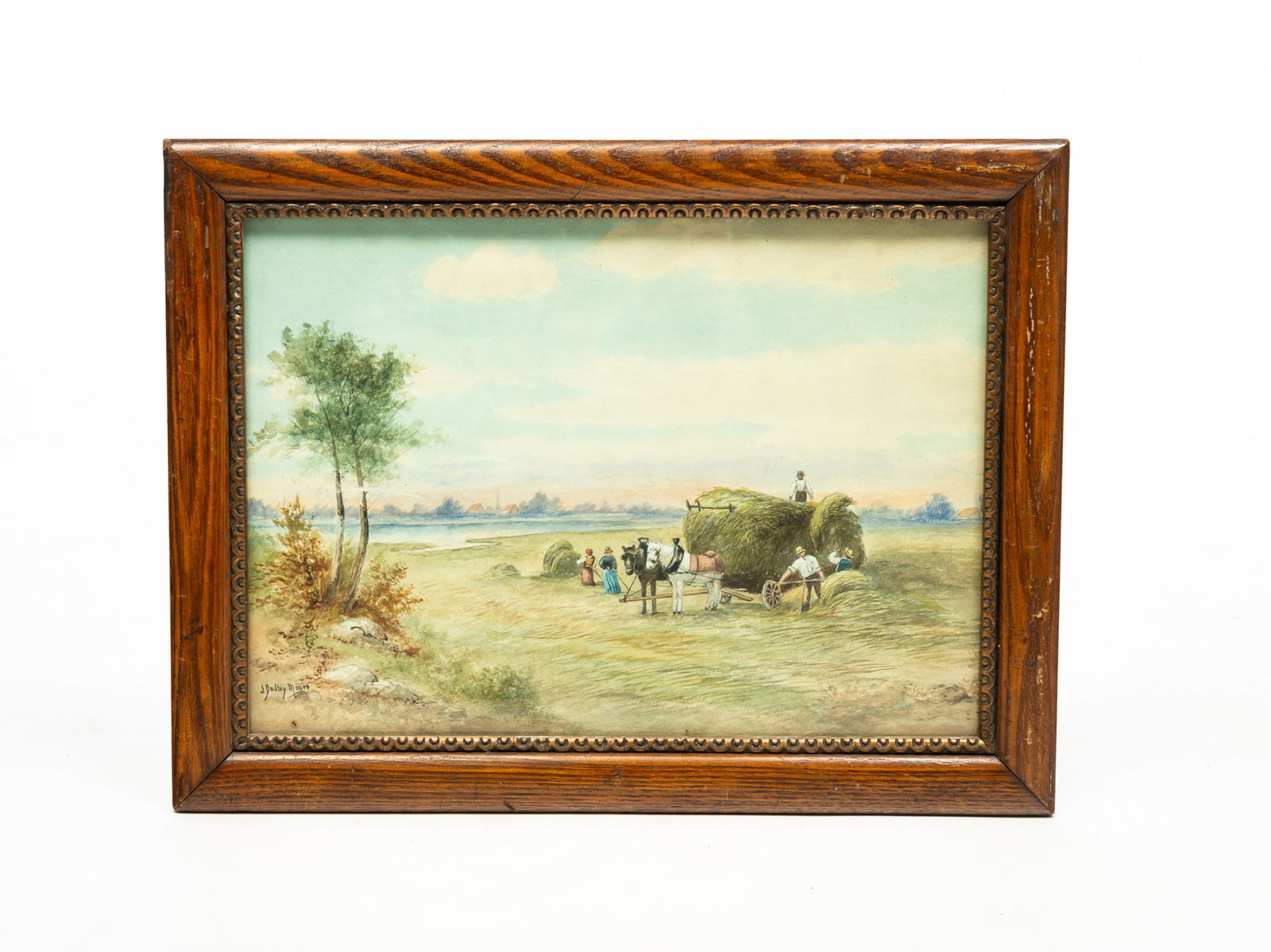 FARM SCENE WATERCOLOR. (1 of 4)