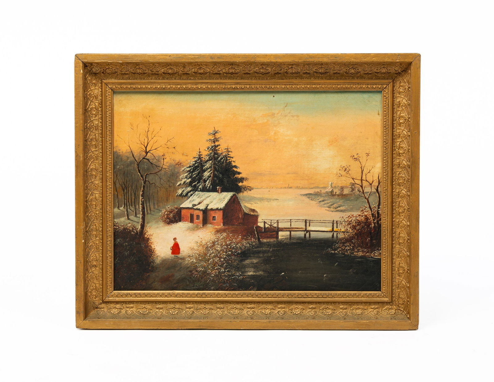 WINTER LANDSCAPE PAINTING. (1 of 3)