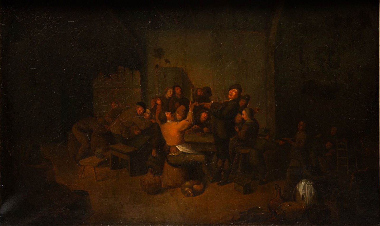 UNKNOWN ARTIST "TAVERN SCENE". (1 of 5)