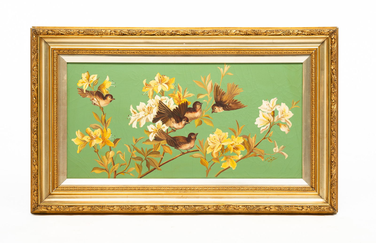 AESTHETIC PERIOD STILL LIFE WITH BIRDS. (1 of 4)