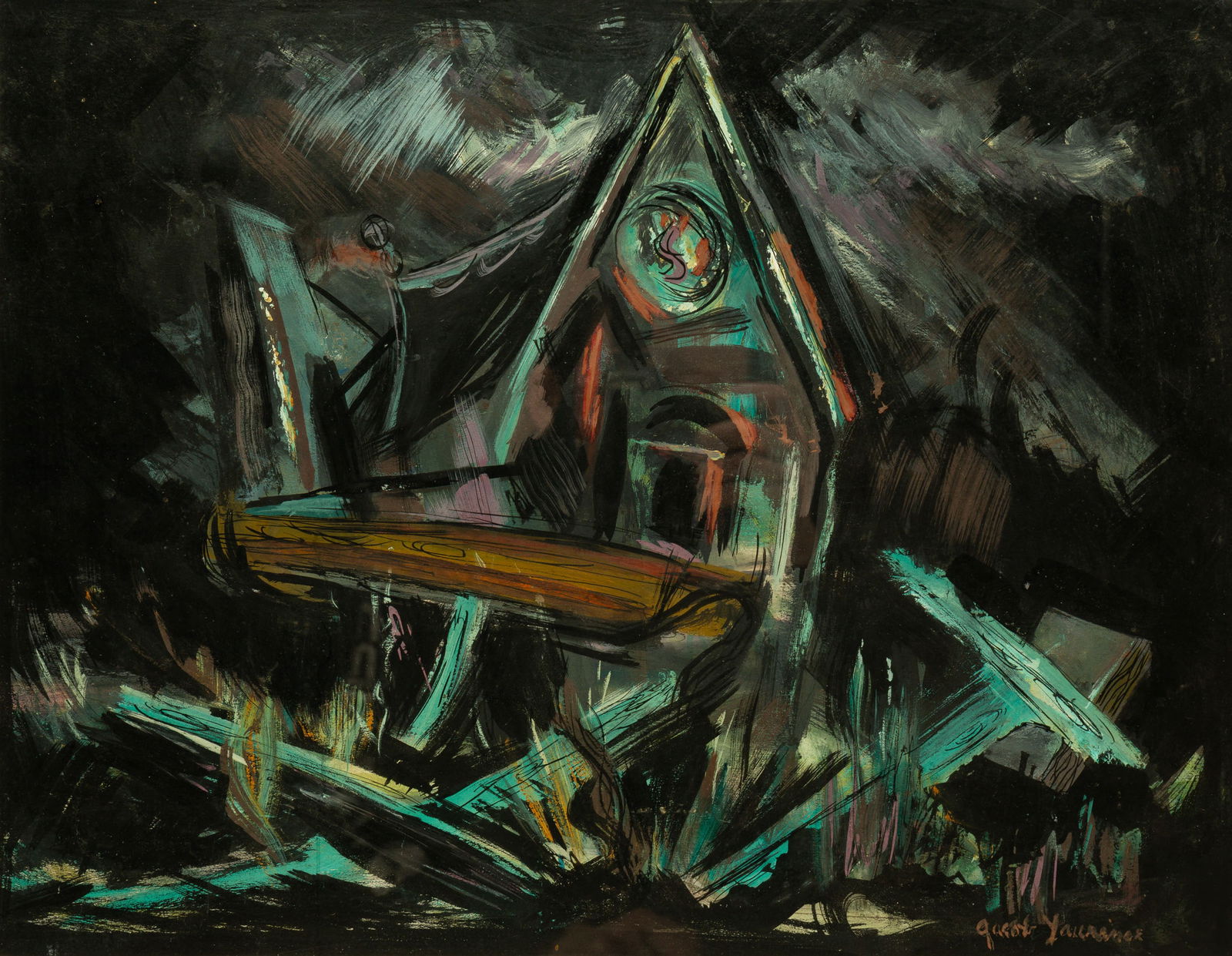 UNKNOWN ARTIST "PORTRAIT OF A HOUSE". (1 of 4)