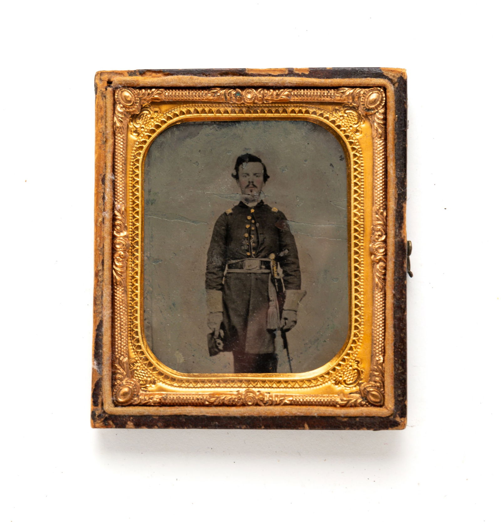 SIXTH PLATE CASED CIVIL WAR IMAGE. (1 of 3)