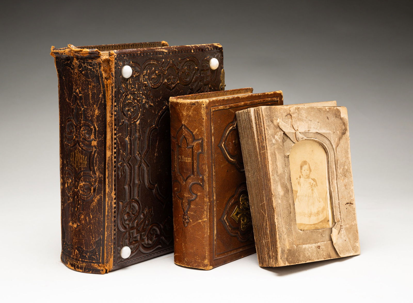 THREE VARIOUS C.D.V. ALBUMS. (1 of 5)