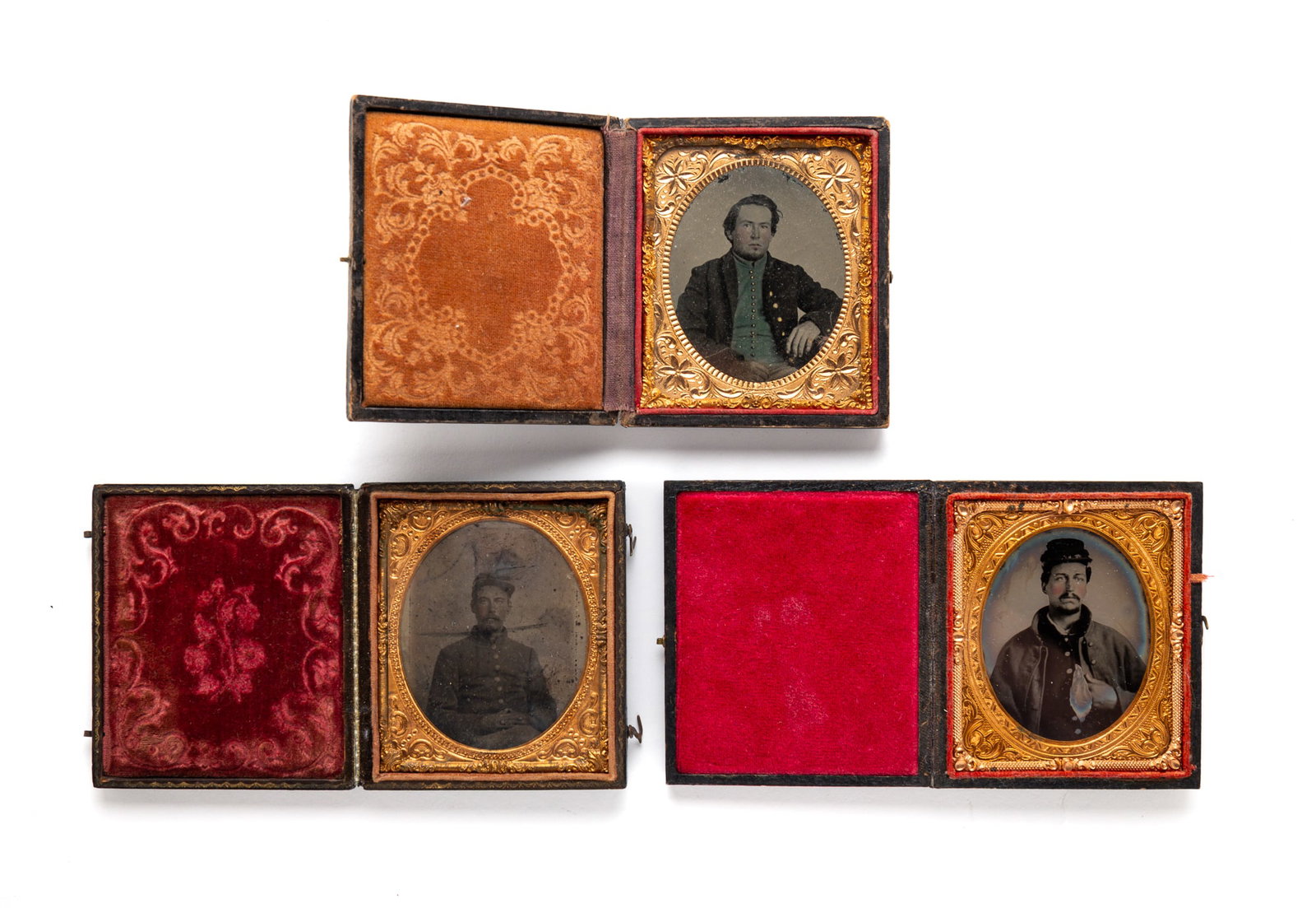 THREE SIXTH PLATE CIVIL WAR IMAGES. (1 of 5)