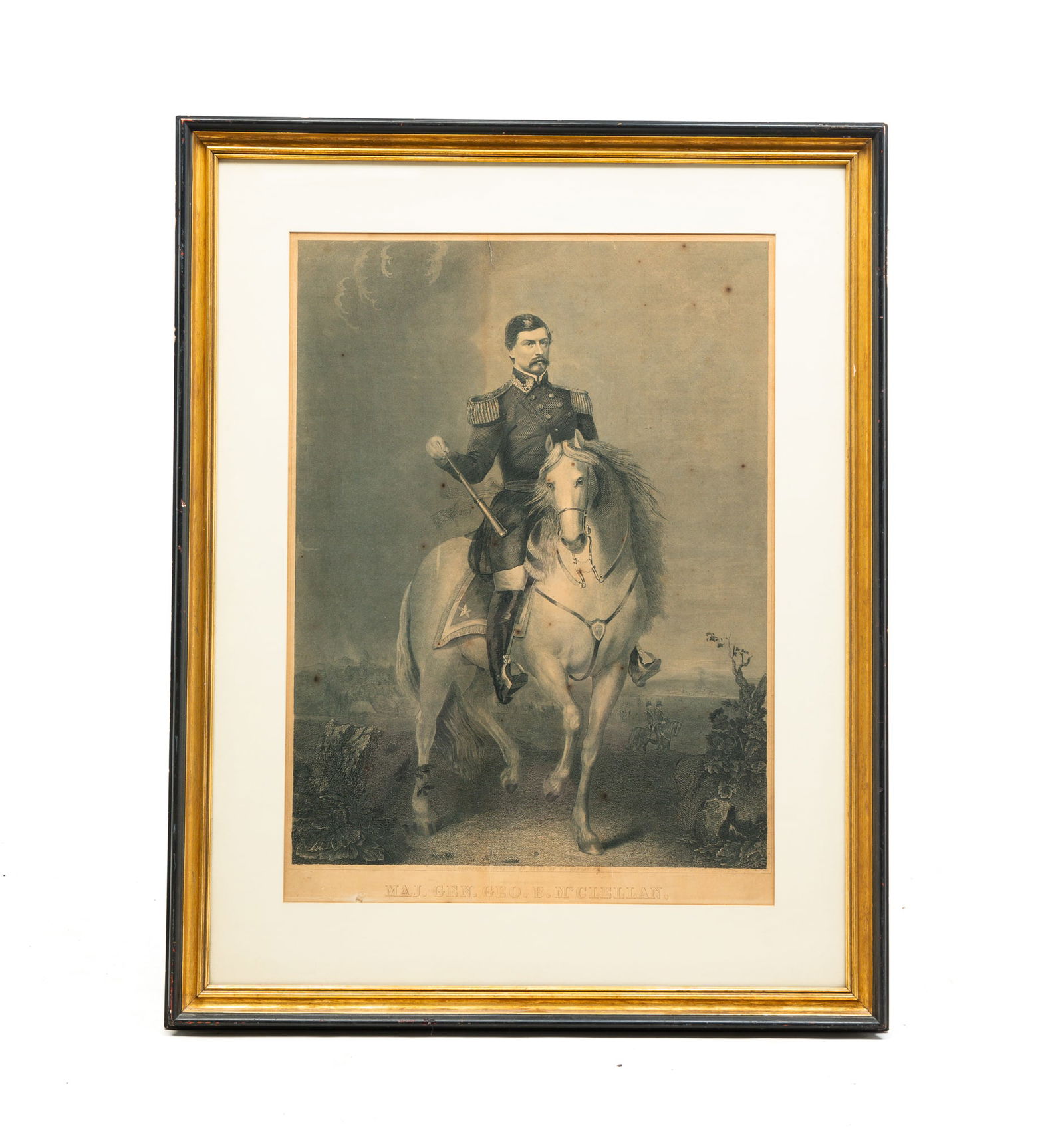 W.L. ORMSBY GENERAL MCCLELLAN STEEL ENGRAVING. (1 of 4)
