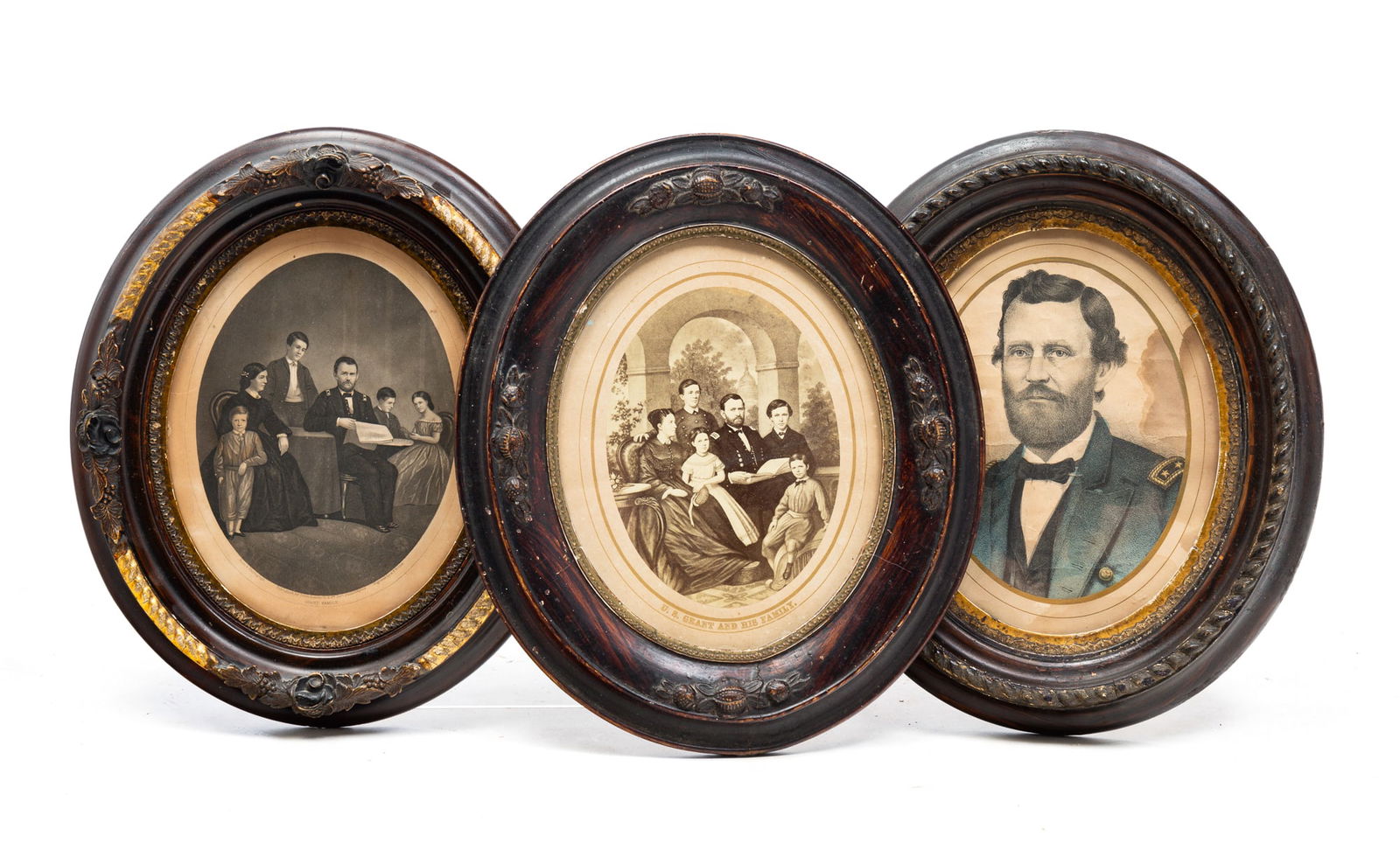 THREE FRAMED GENERAL GRANT IMAGES. (1 of 5)