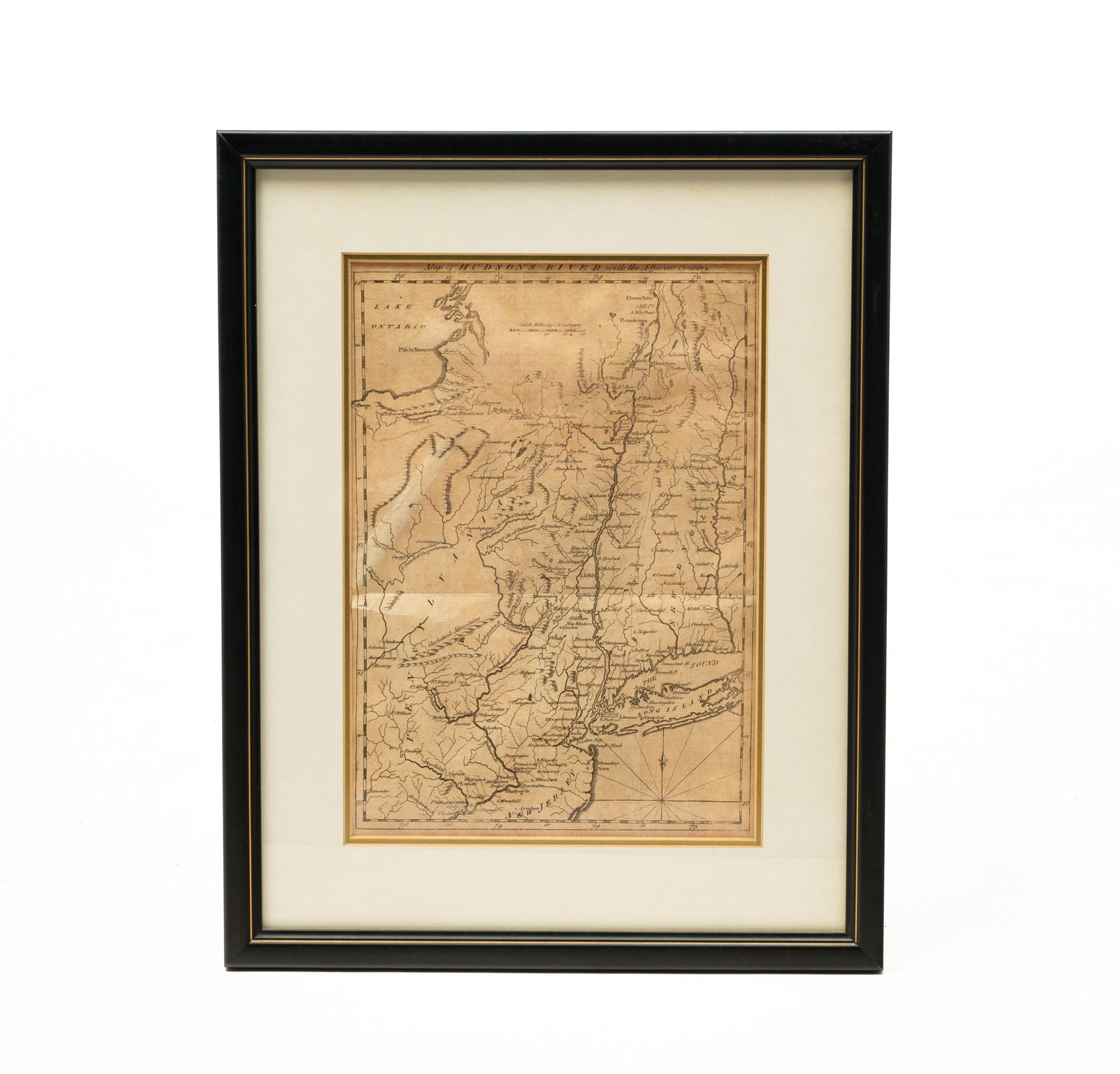 MAP OF THE HUDSON RIVER. (1 of 3)