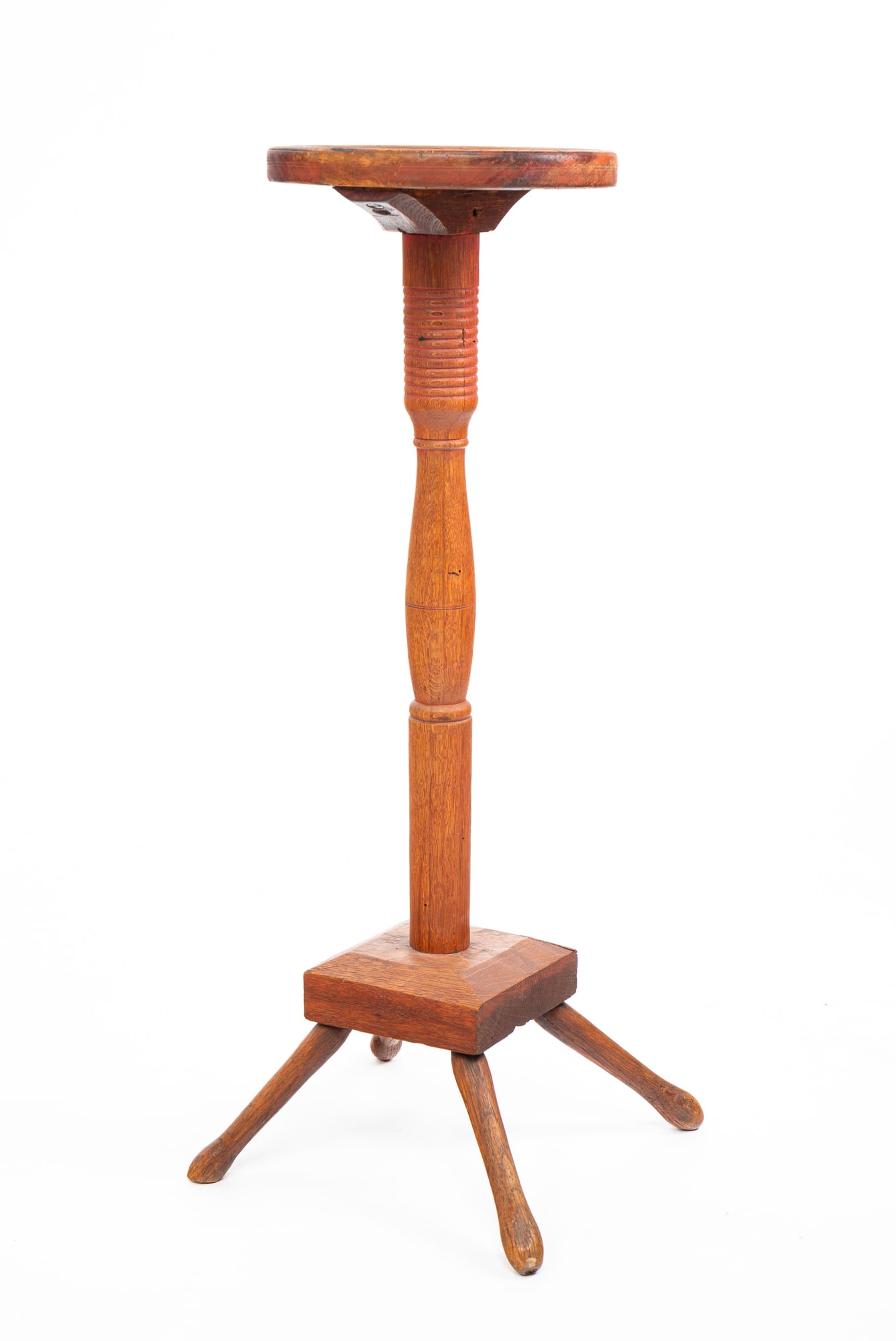 EARLY PRIMITIVE CANDLESTAND. (1 of 3)