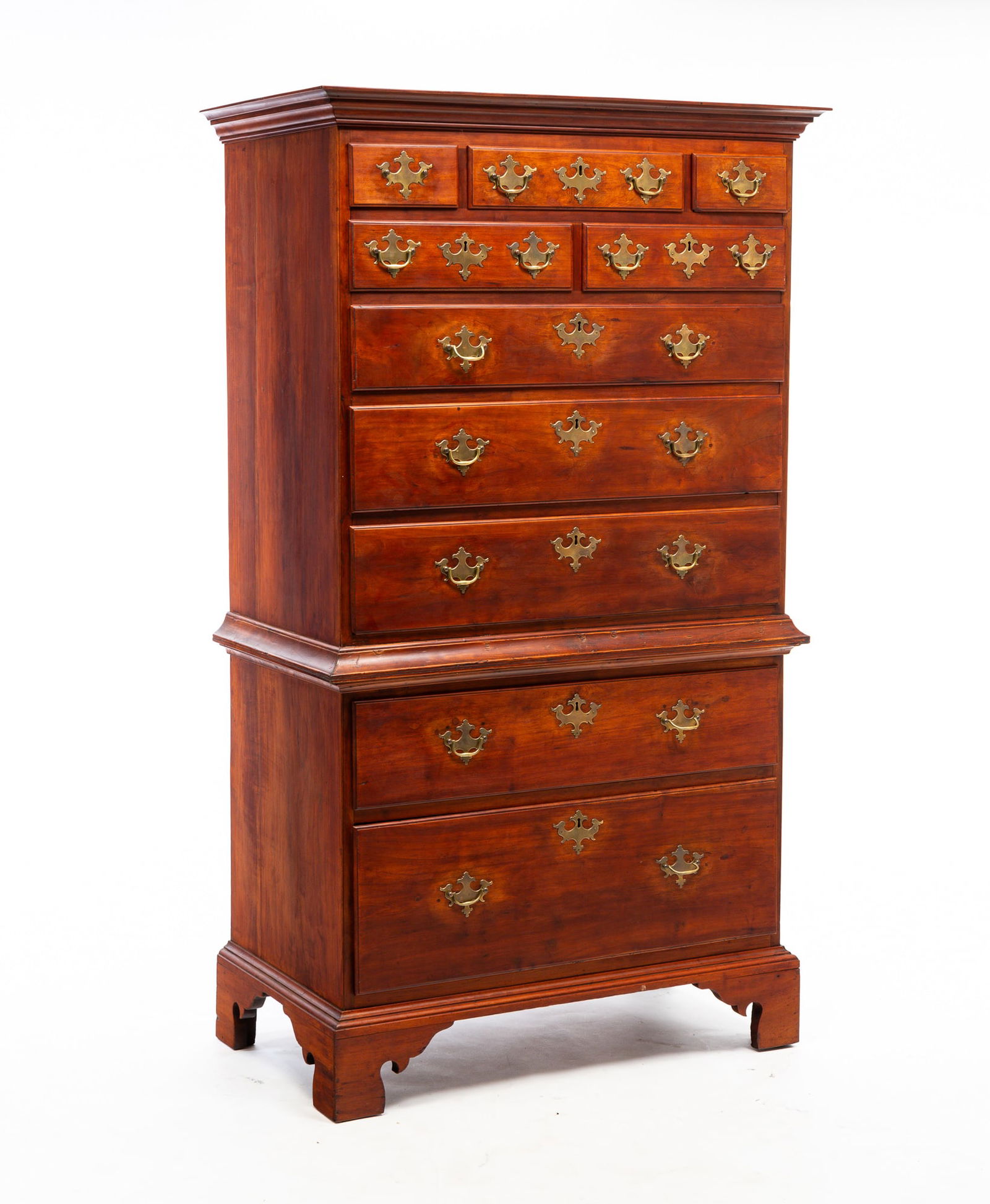 CHIPPENDALE CHEST ON CHEST. (1 of 5)