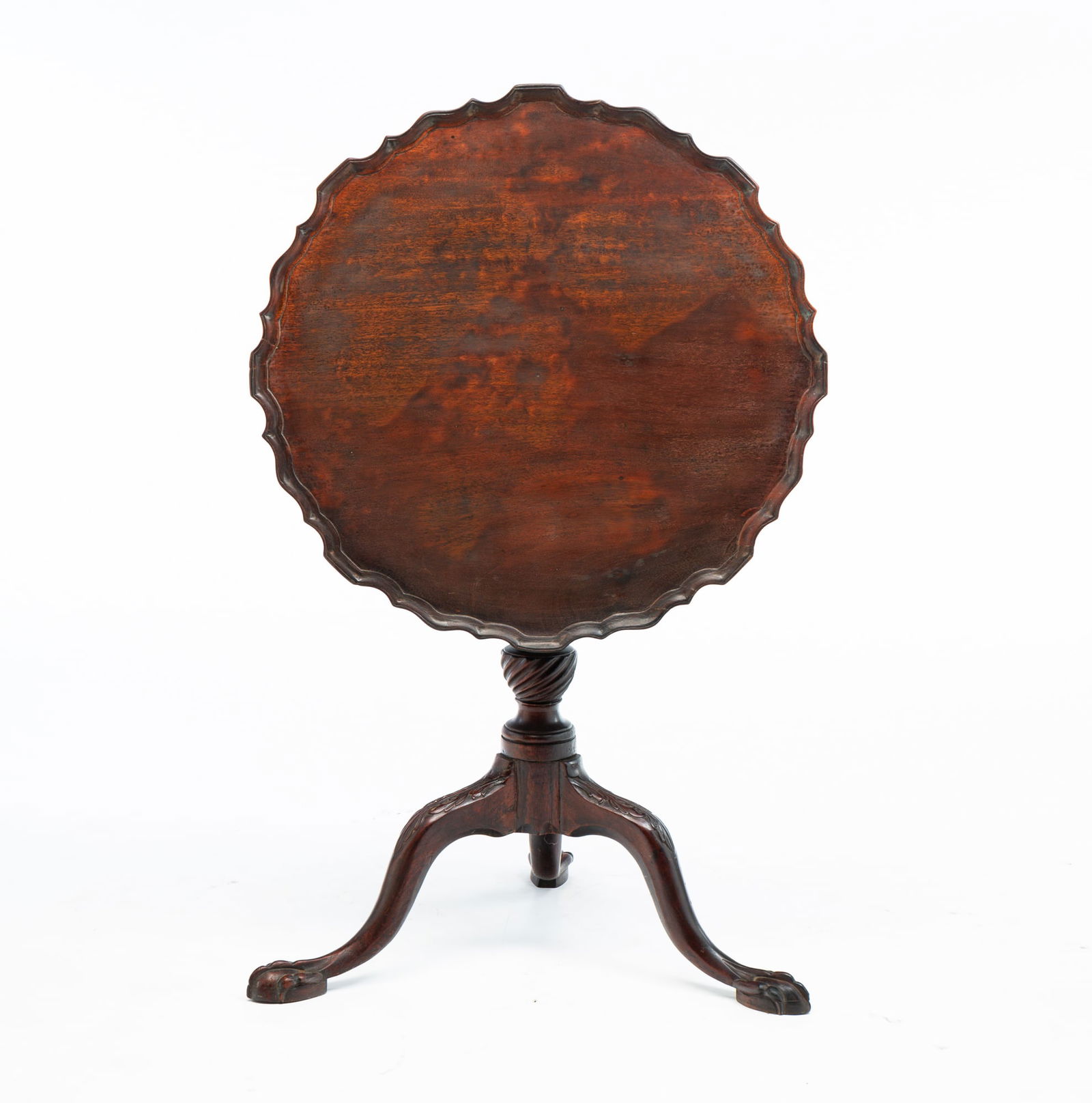 CHIPPENDALE TILT TOP TEA TABLE. (1 of 5)