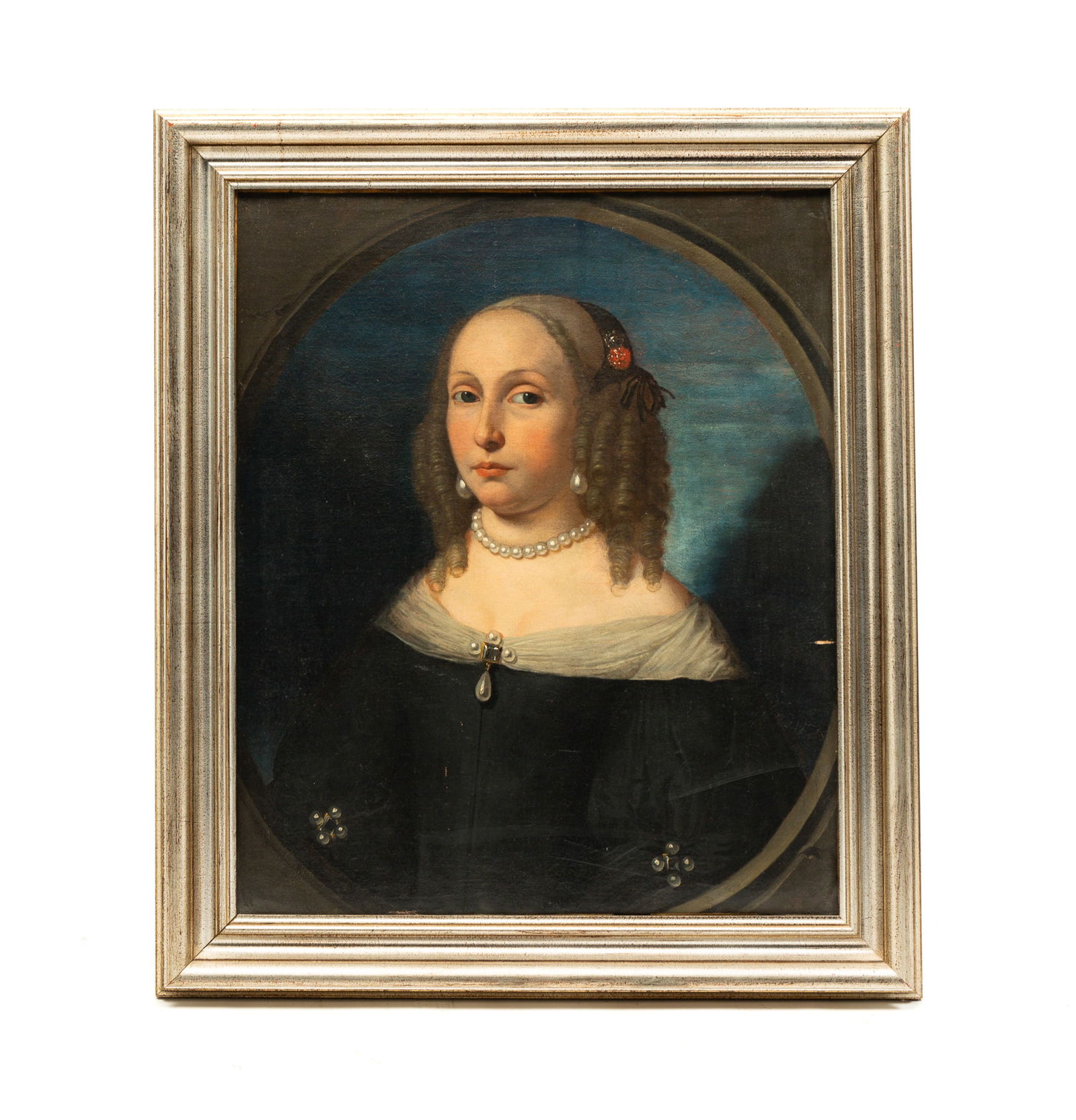 UNSIGNED PORTRAIT OF A LADY. (1 of 3)