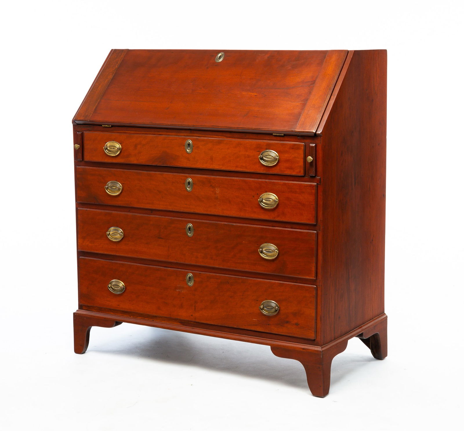 HEPPLEWHITE SLANT FRONT DESK. (1 of 5)