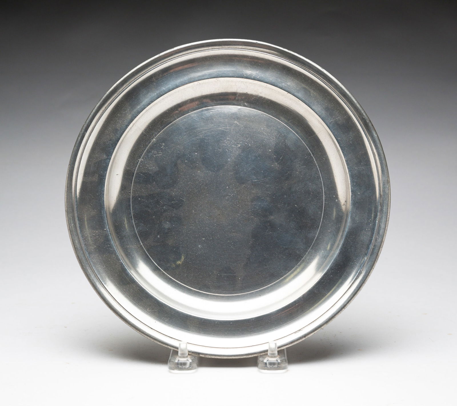 GERSHAM JONES PEWTER PLATE. (1 of 3)