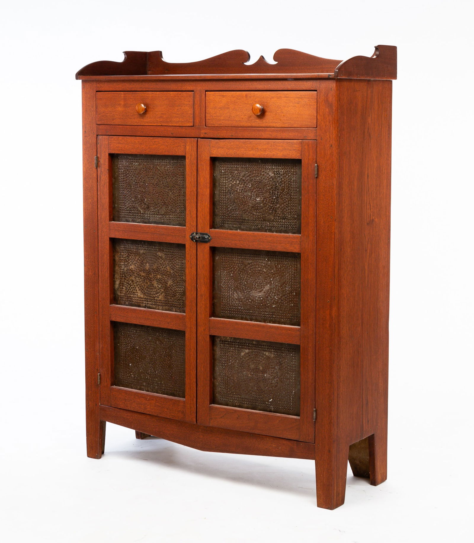 COUNTRY PUNCHED TIN PIE SAFE. (1 of 6)