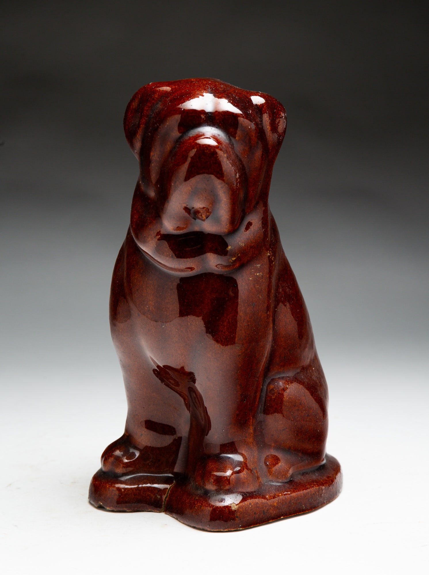 BUFF CLAY DOG. (1 of 4)