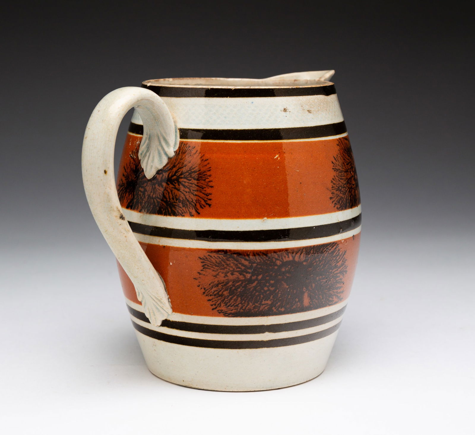 MOCHAWARE DECORATED PITCHER. (1 of 4)