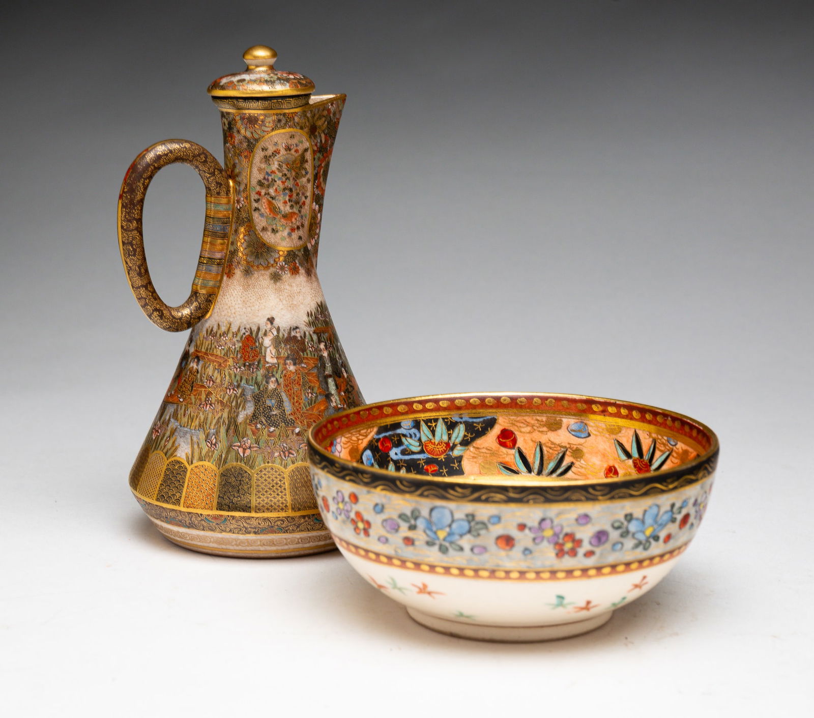 TWO PIECES OF SATSUMA. (1 of 3)