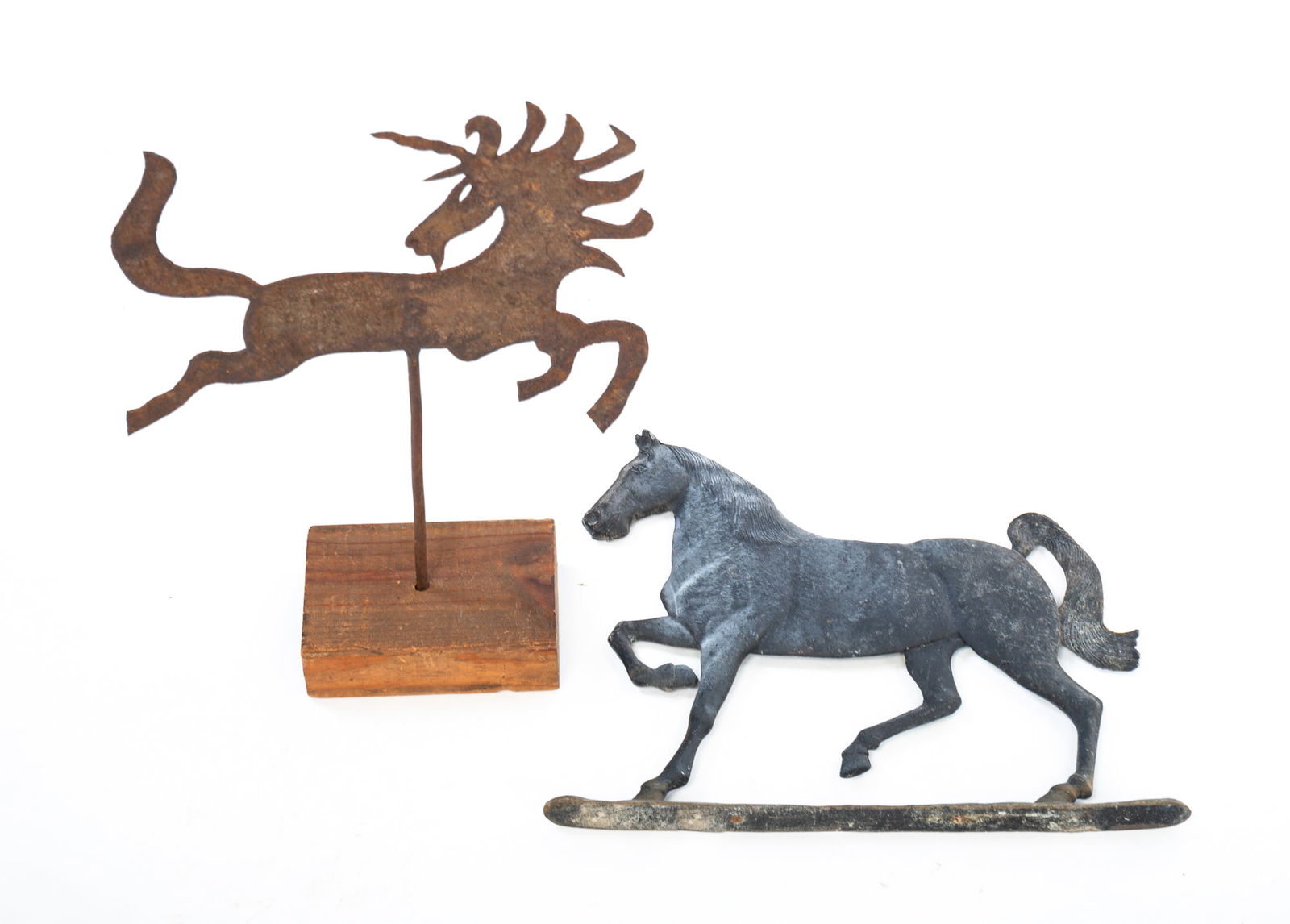 TWO PIECES OF METAL. (1 of 3)