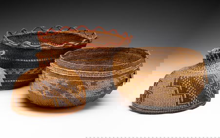 EARLY NORTHERN CALIFORNIA BASKETS.