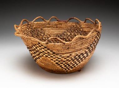 NORTHWEST COAST SALISH BASKET.