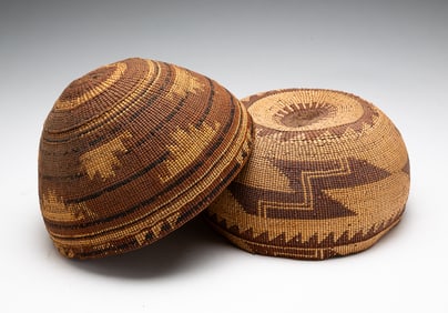 TWO HUPA BASKET HATS.