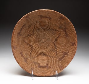 APACHE PICTORIAL POLYCHROME BOWL.