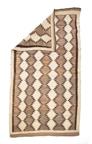 LARGE NAVAJO NATURALS RUG.
