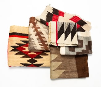 SIX NAVAJO RUGS.
