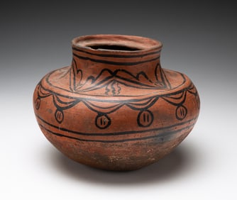 ARCHAIC TESUQUE OLLA.