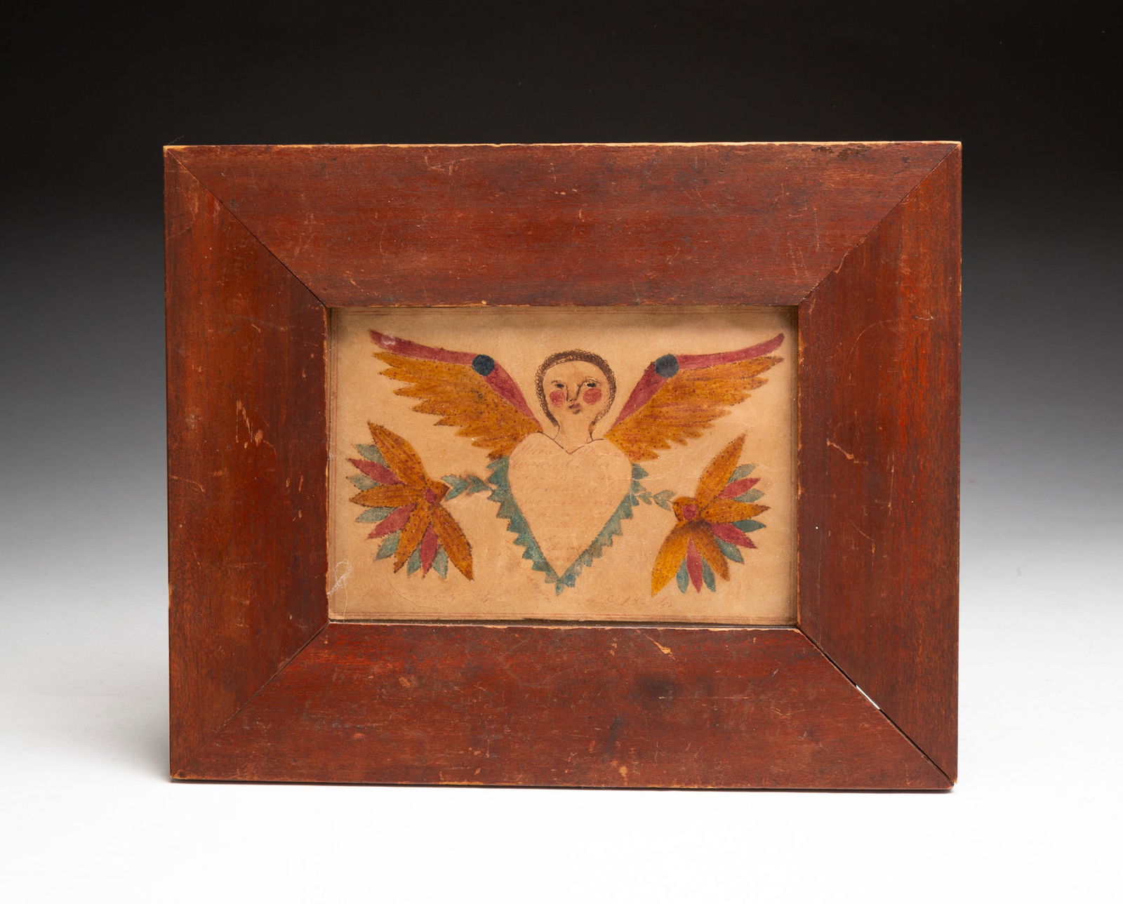 ANGEL WATERCOLOR DATED 1821. (1 of 3)