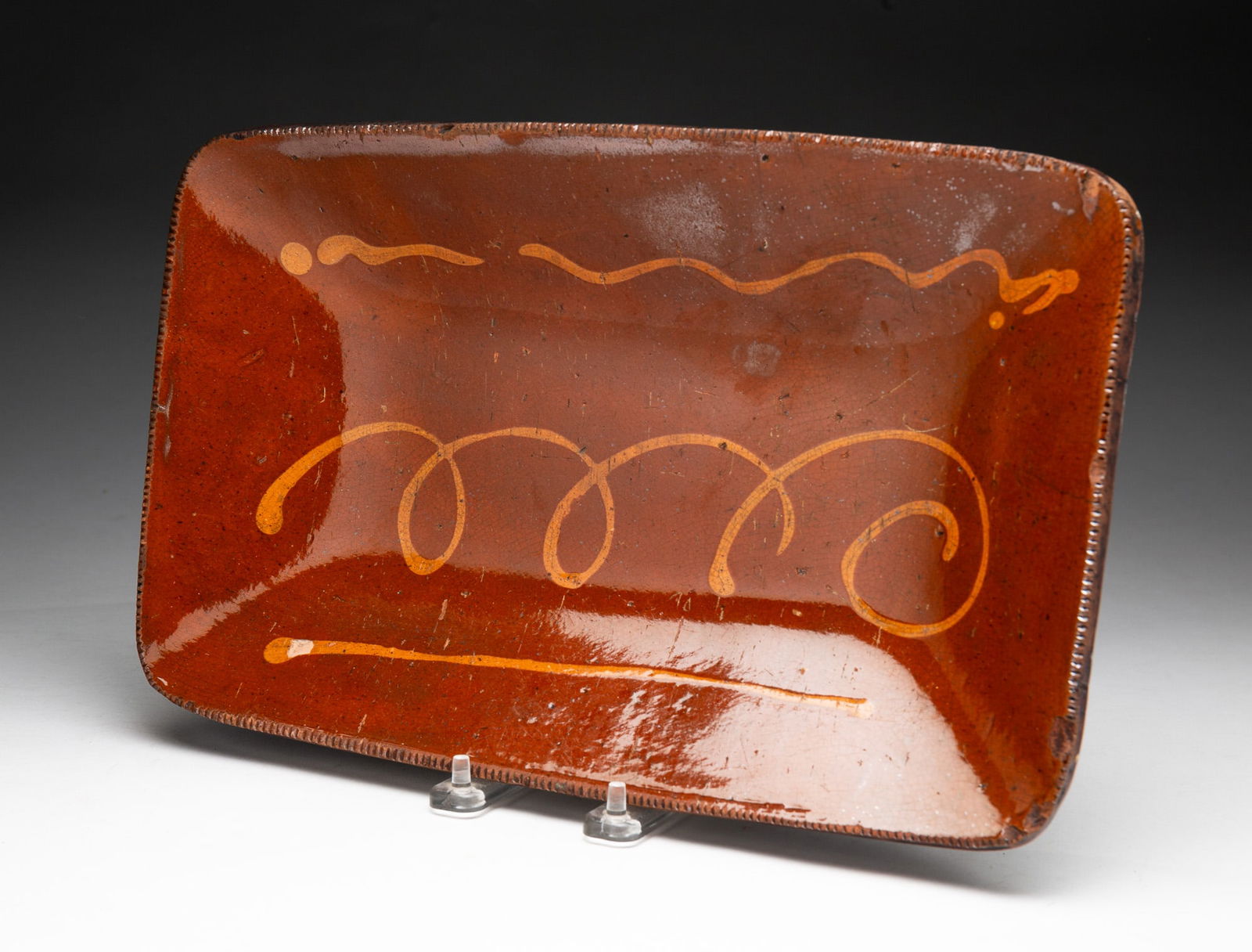 REDWARE LOAF PAN. (1 of 2)