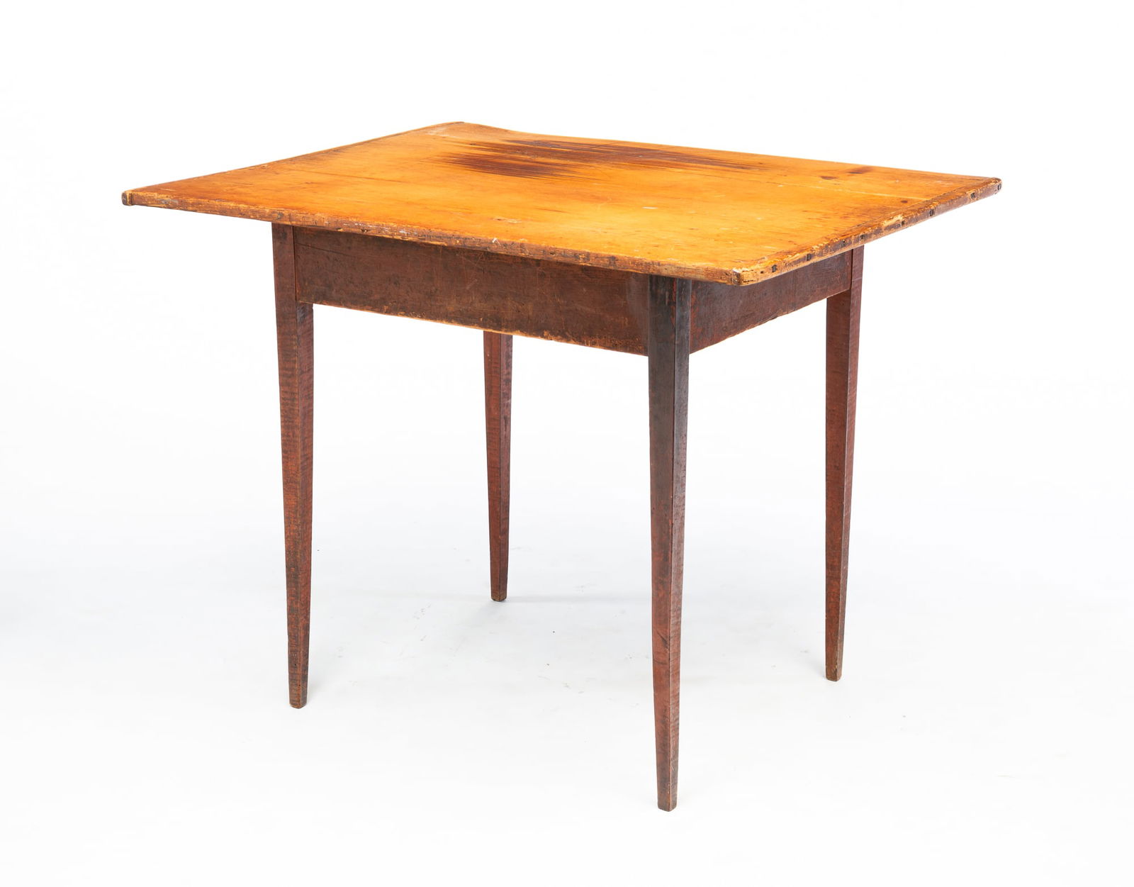 HEPPLEWHITE PAINTED BASE TABLE. (1 of 5)