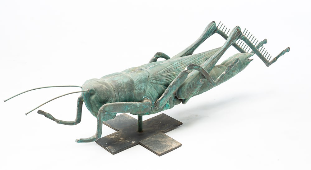 FULL BODIED GRASSHOPPER WEATHERVANE. (1 of 9)