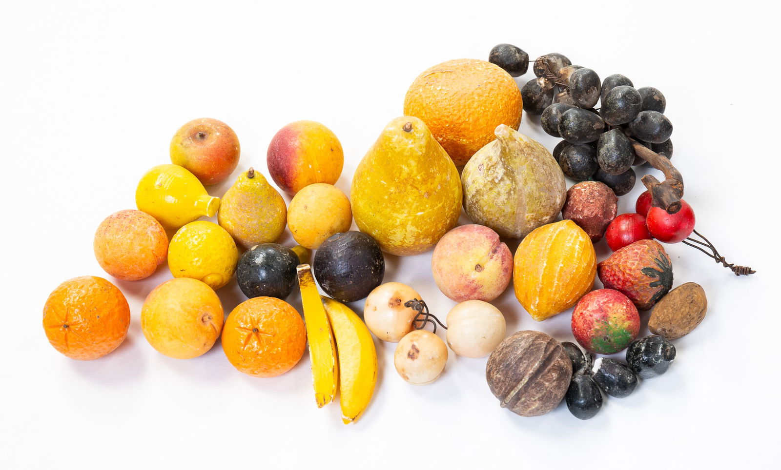 GROUP OF STONE FRUIT AND NUTS. (1 of 3)