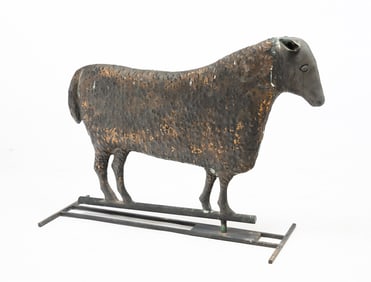 FULL BODIED SHEEP WEATHERVANE ATTRIBUTED TO A.B. & W.T. WESTERVELT (NEW YORK).