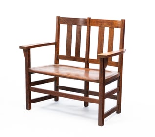 LIMBERT MISSION SETTEE.