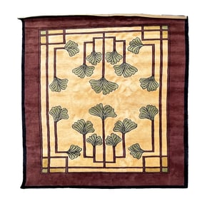 STICKLEY "VINE PATTERN ROOM SIZE RUG.