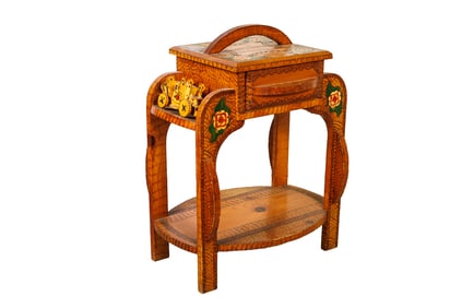 FOLKSY PYROGRAPHY STAND.
