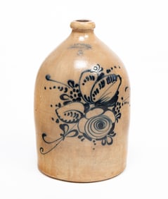 DECORATED STONEWARE JUG.