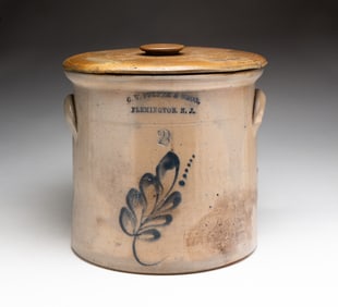 FULPER TWO GALLON STONEWARE JAR.