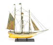 GILT AND PAINTED COPPER CLIPPER SHIP WEATHERVANE.
