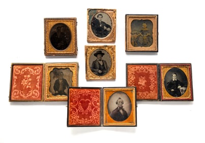SEVEN SIXTH PLATE PORTRAIT IMAGES.