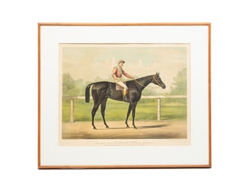 "THE GRAND RACER, KINGSTON, BY SPENDTHRIFT" BY CURRIER & IVES.