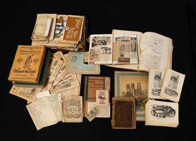 LARGE SELECTION OF EPHEMERA.