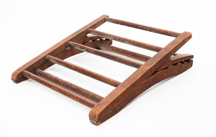 FOLDING FOOTSTOOL.