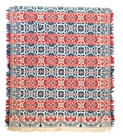 OHIO DOUBLE WEAVE COVERLET BY GABRIEL RAUSCHER.