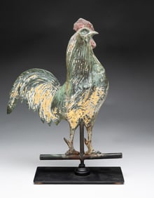 FULL BODIED ROOSTER WEATHERVANE.