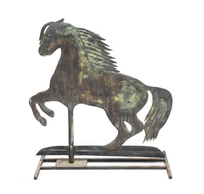 FULL BODIED HORSE WEATHERVANE.