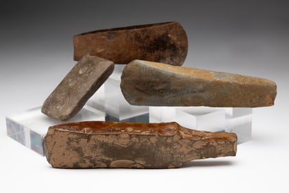 FOUR NATIVE AMERICAN TOOLS.