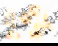 SMALL GROUP 14 KARAT GOLD EARRINGS.